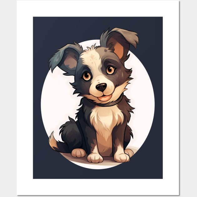 Border Collie Pup Wall Art by SteamboatJoe